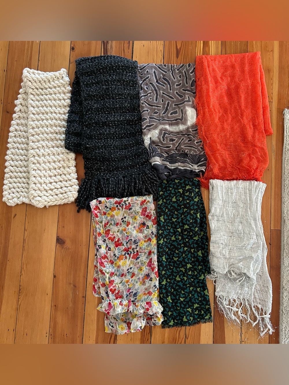 Mixed Scarves Bundle - Multicolor Assortment